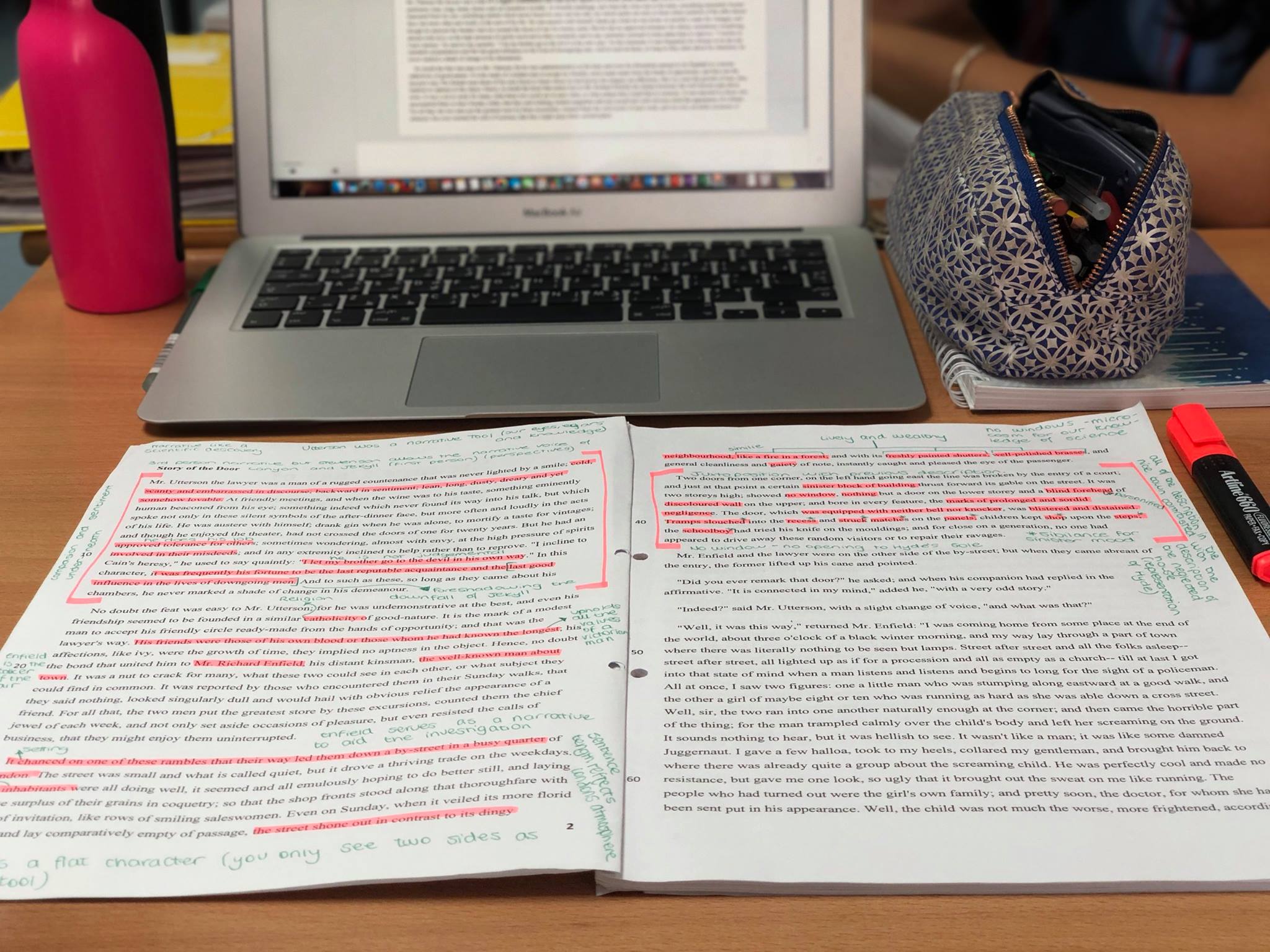 English Lesson: 'Our English class consists of a fair amount of work, hard working students and of course a wonderful teacher with knowledge but also an open mind when it comes to some of our humour!'